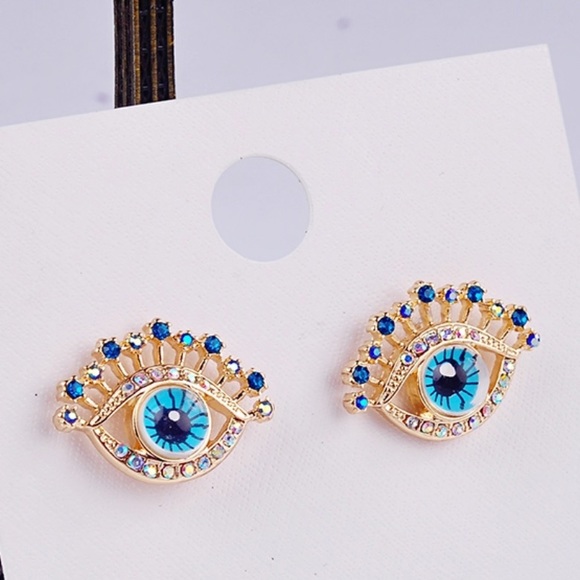 Jewelry - Evil Eye Gold  Studs
